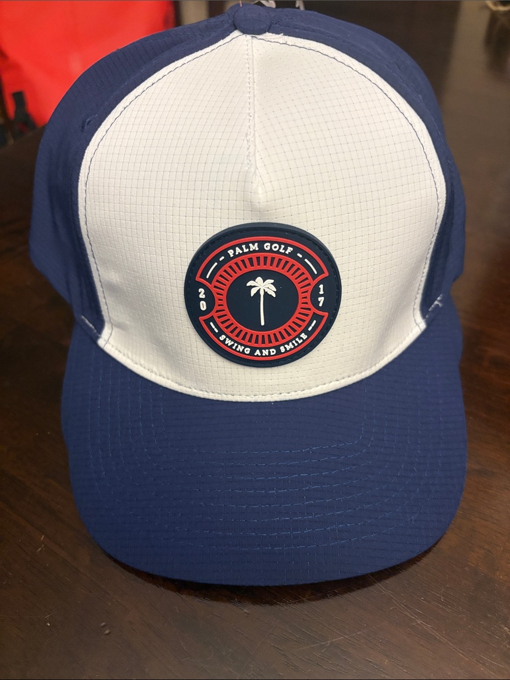 Palm Golf Men's Navy and White Trucker Hat